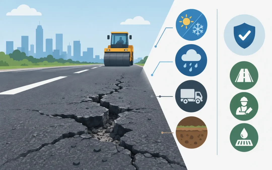 Por qué falla el pavimento: causas y prevención