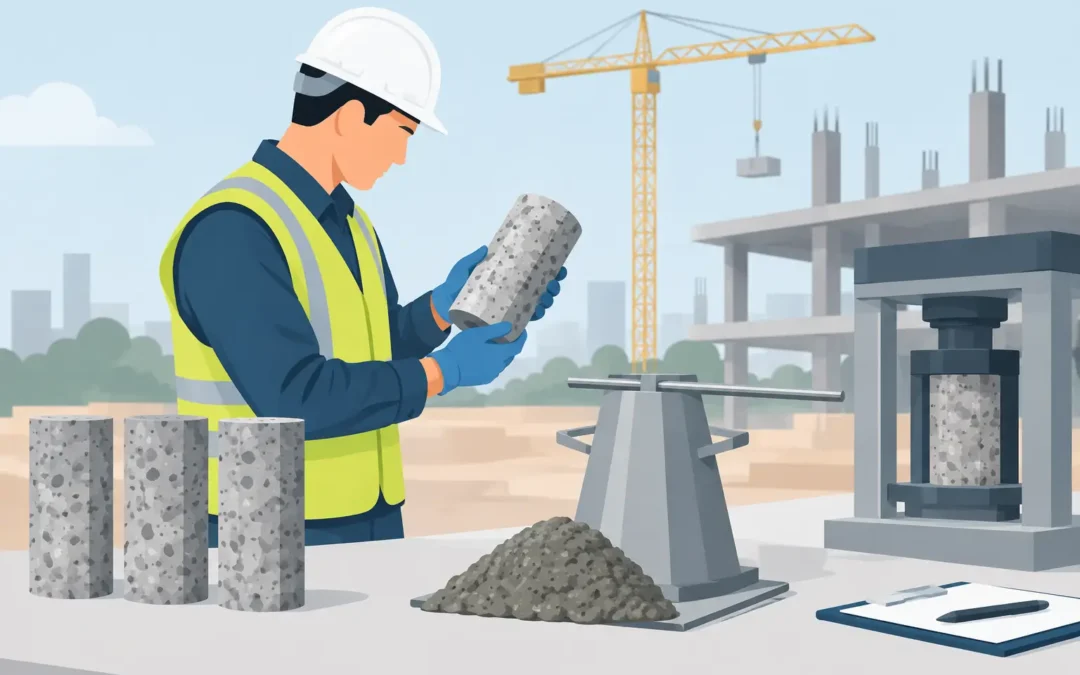 Qué pruebas lleva el concreto en una obra
