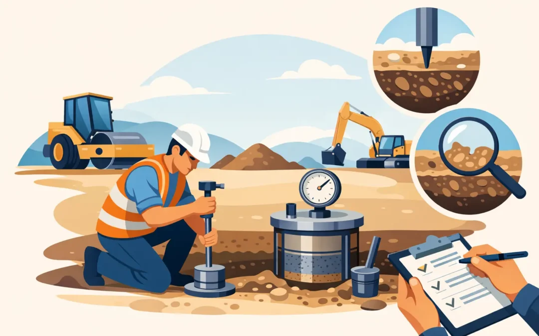 Qué valida la prueba de compactación en terracerías