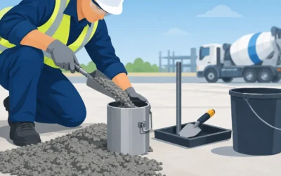 Cómo muestrear concreto fresco correctamente